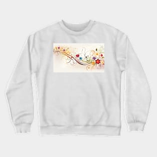 Flower tendril Crewneck Sweatshirt